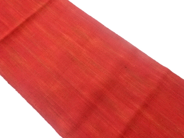 リサイクル　手織り真綿紬模様織出し名古屋帯